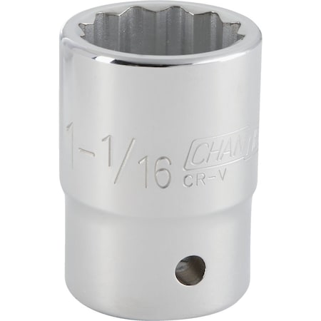 Channellock 3/4 In. Drive 1-1/16 In. 12-Point Shallow Standard Socket 308951